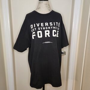 Adidas Black Tshirt French Canadian Football